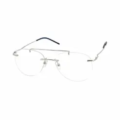 Buy Silver Rimless Turban Aviator Eyeglasses Online