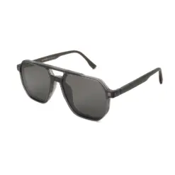 Grey Aviator Clip-on Eyeglasses