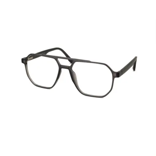 Grey Aviator Clip-on Eyeglasses