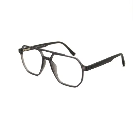 Grey Aviator Clip-on Eyeglasses