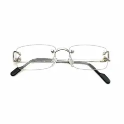Silver Rimless Eyeglasses at chashmah
