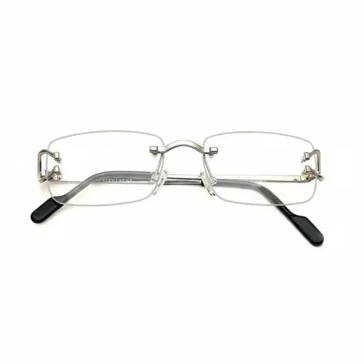 Silver Rimless Eyeglasses at chashmah