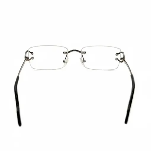 Silver Rimless Eyeglasses at chashmah