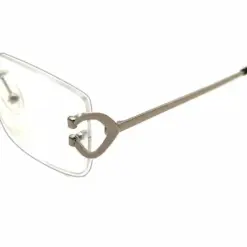 Silver Rimless Eyeglasses at chashmah