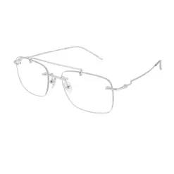 Silver Rimless Turban Aviator Eyeglasses - 30038