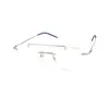 Silver Rimless Turban Aviator Eyeglasses at chashma