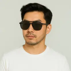 Grey Aviator Clip-on Eyeglasses