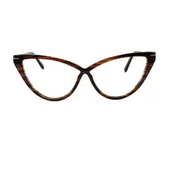 Brown Bold Cat-eye Frame at chashmah