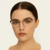 Golden Cat-eye Metal Eyewear