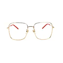 Golden Square Retro Eyeglasses at chashmah
