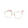 Golden Square Retro Eyeglasses at chashmah