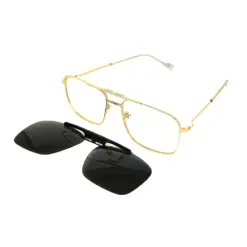 Golden Turban Fit Clip-on Eyeglasses at chashmah