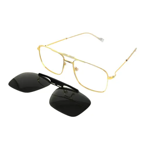 Golden Turban Fit Clip-on Eyeglasses at chashmah