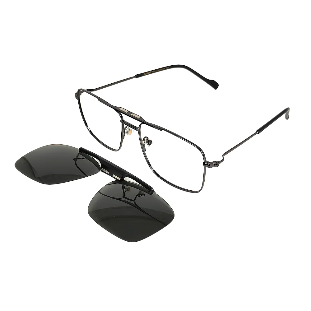 TURBAN FIT CLIP ON EYEGLASSES AVIATOR