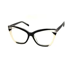 Black Bold Cat-eye Eyeglasses at chashmah