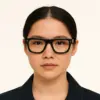 Black Bold Fashion Eyeglasses at chashmah