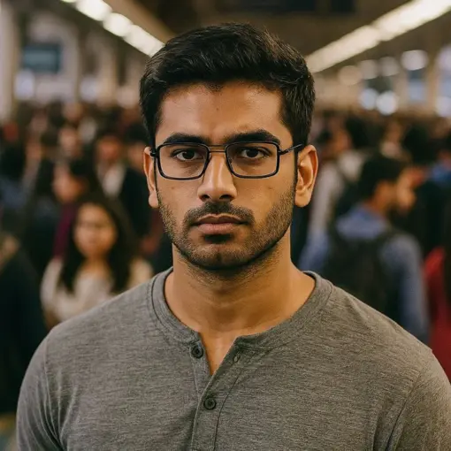 Black Stylish Compact Eyeglasses at chashmah