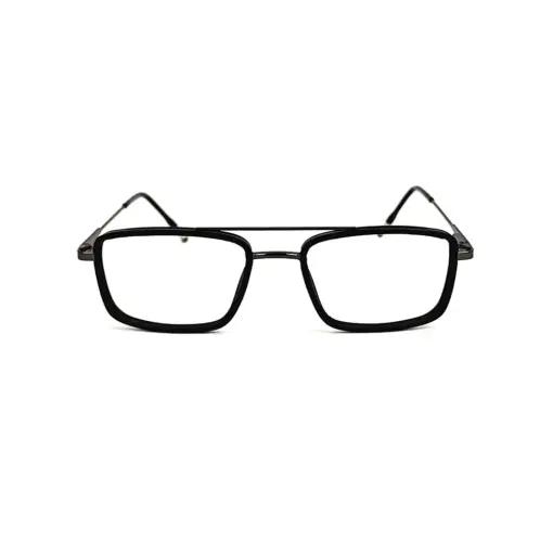 Black Stylish Compact Eyeglasses at chashmah