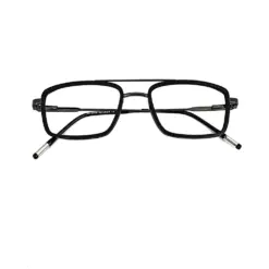 Black Stylish Compact Eyeglasses at chashmah