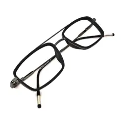 Black Stylish Compact Eyeglasses at chashmah