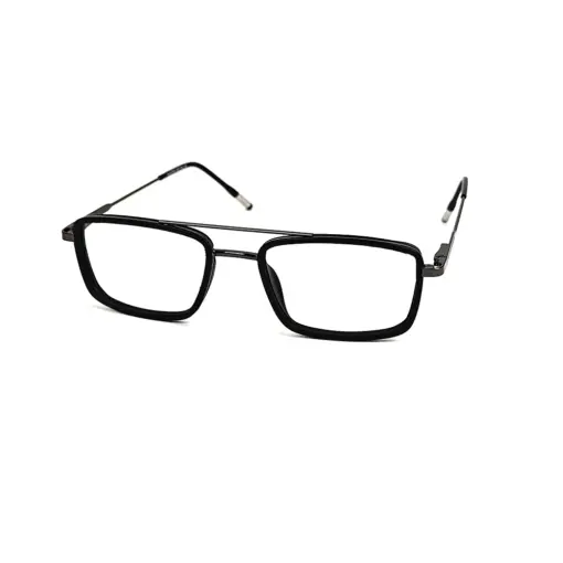 Black Stylish Compact Eyeglasses at chashmah
