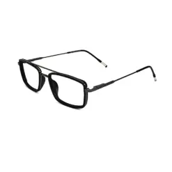 Black Stylish Compact Eyeglasses at chashmah