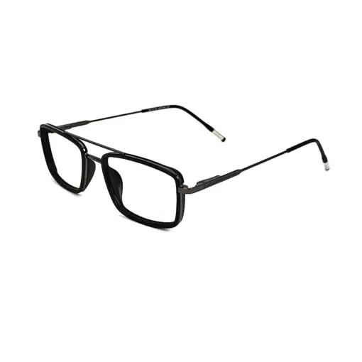 Black Stylish Compact Eyeglasses at chashmah