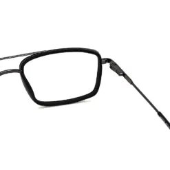 Black Stylish Compact Eyeglasses at chashmah