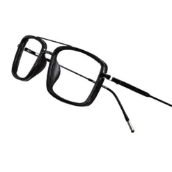 Black Stylish Compact Eyeglasses at chashmah