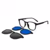 Black Switch Clip-on Eyeglasses