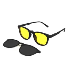 Alternative view of Black Switch Clip-on Eyeglasses - 80101