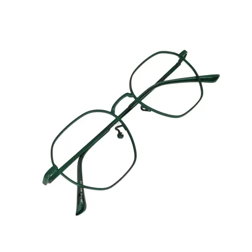 Green Metal Modern Eyewear at chashma