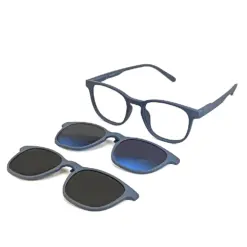 Grey Switch Clip-on Eyeglasses at chashmah