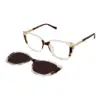 Leopard Clip-on Women Eyeglasses at chashmah