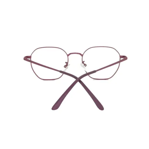 Mauve Metal Modern Eyeglasses at chashma