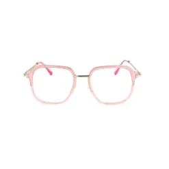 Pink Metal Women Eyeglasses at chashmah