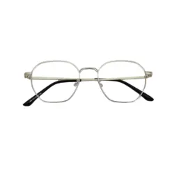 Silver Metal Modern Eyeglasses at chashma