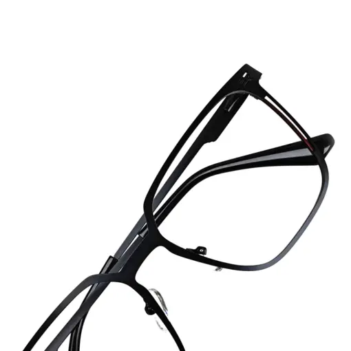 BLACK Classic Metal Eyeglasses at chashmah