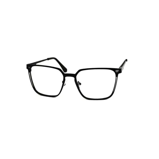 BLACK Classic Metal Eyeglasses at chashmah