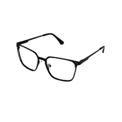 BLACK Classic Metal Eyeglasses at chashmah