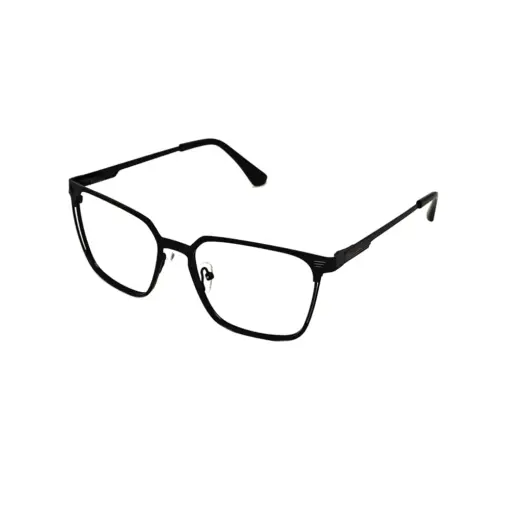 BLACK Classic Metal Eyeglasses at chashmah