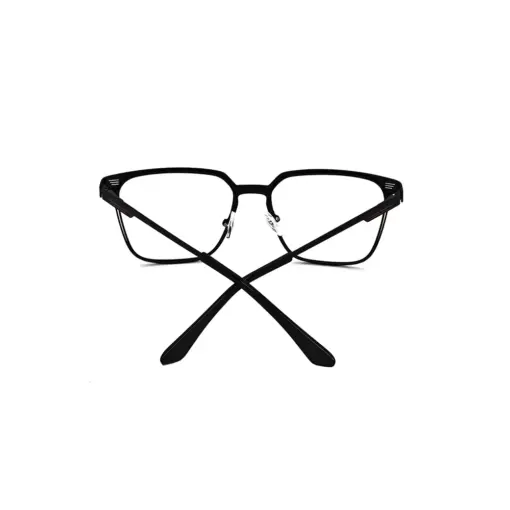 BLACK Classic Metal Eyeglasses at chashmah
