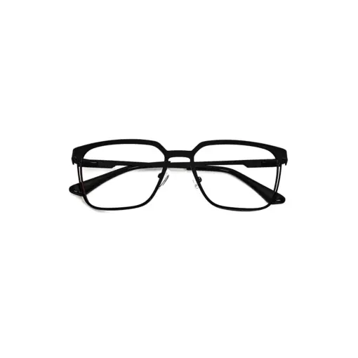 BLACK Classic Metal Eyeglasses at chashmah