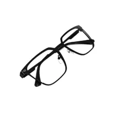 BLACK Classic Metal Eyeglasses at chashmah