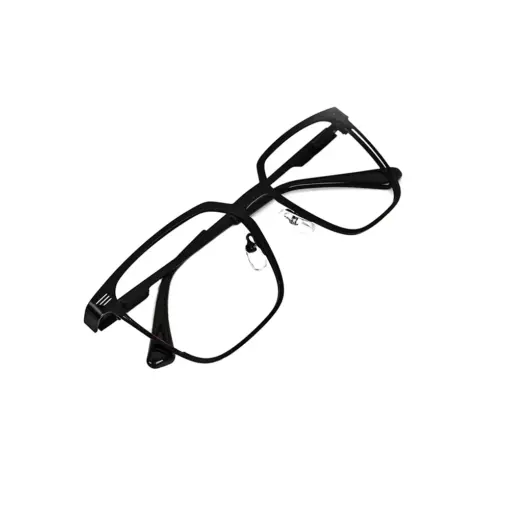 BLACK Classic Metal Eyeglasses at chashmah