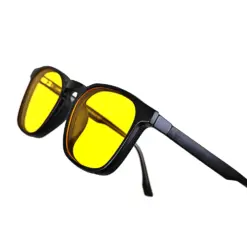 Black Medium Clip-on Eyeglasses