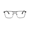 Black Modern Metal Eyeglasses at chashmah