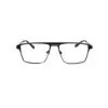 Black Small Metal Eyeglasses at chashmah