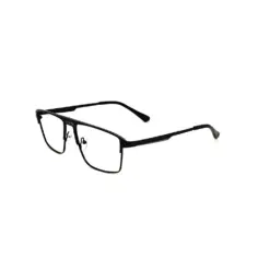 Black Small Metal Eyeglasses at chashmah