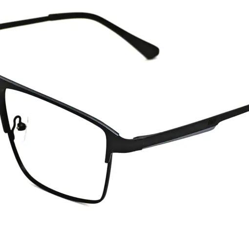 Black Small Metal Eyeglasses at chashmah
